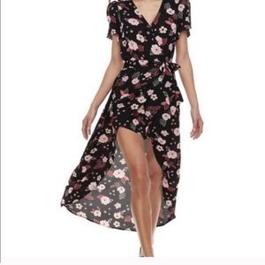 🔥SOLD🔥Candi’s Floral Romper With Floor Skirt!